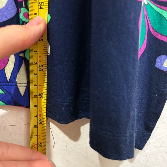 David Nieper Ladies Maxi Dressing Gown XL BLUE pink Floral Kaftan Lounge modest - Picture 13 of 16